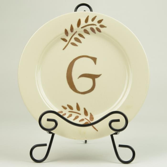 Monogrammed Plate DIY Crafting Project