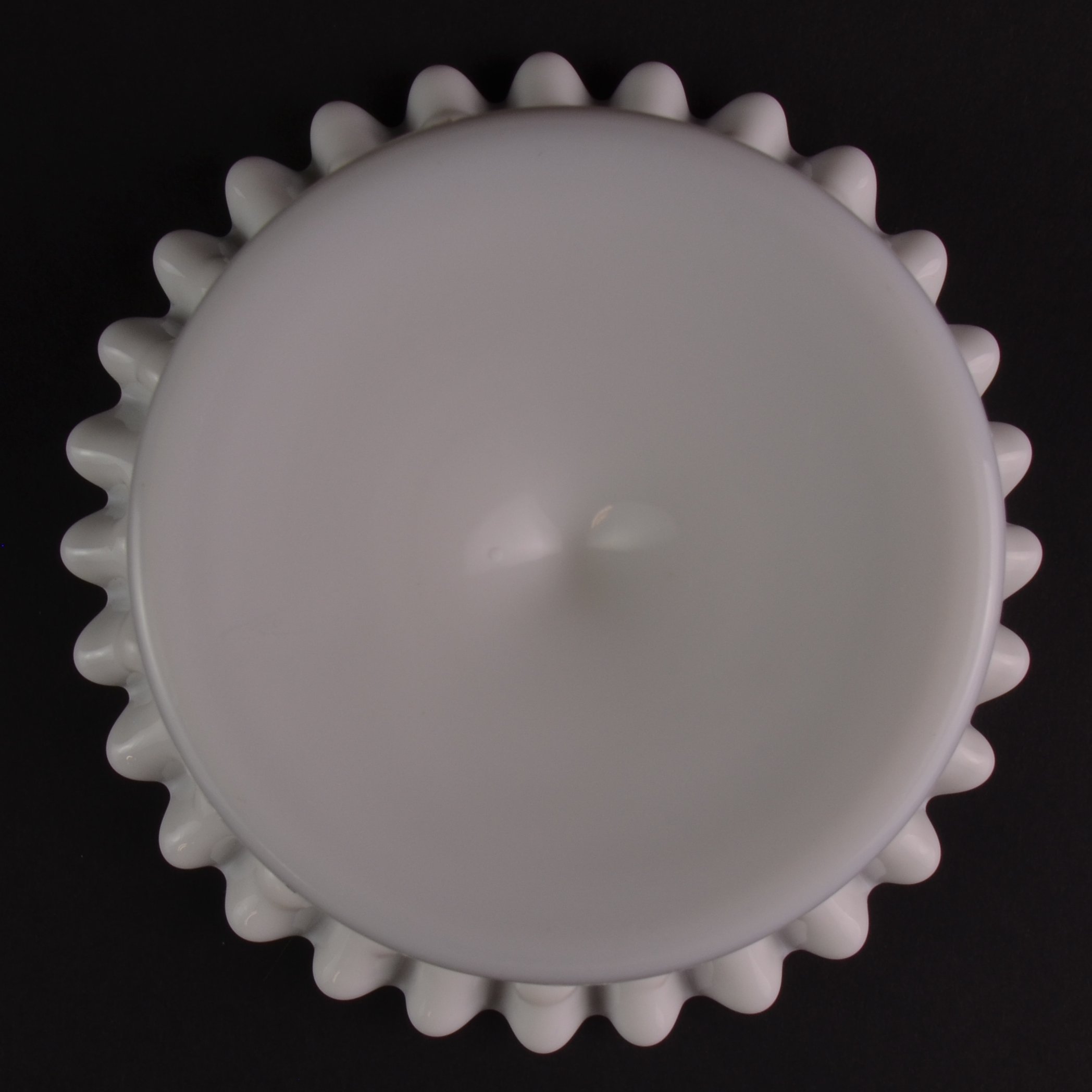 Fenton Art Glass - Hobnail Milk Glass - Peanut Compote - 5.75 Tall