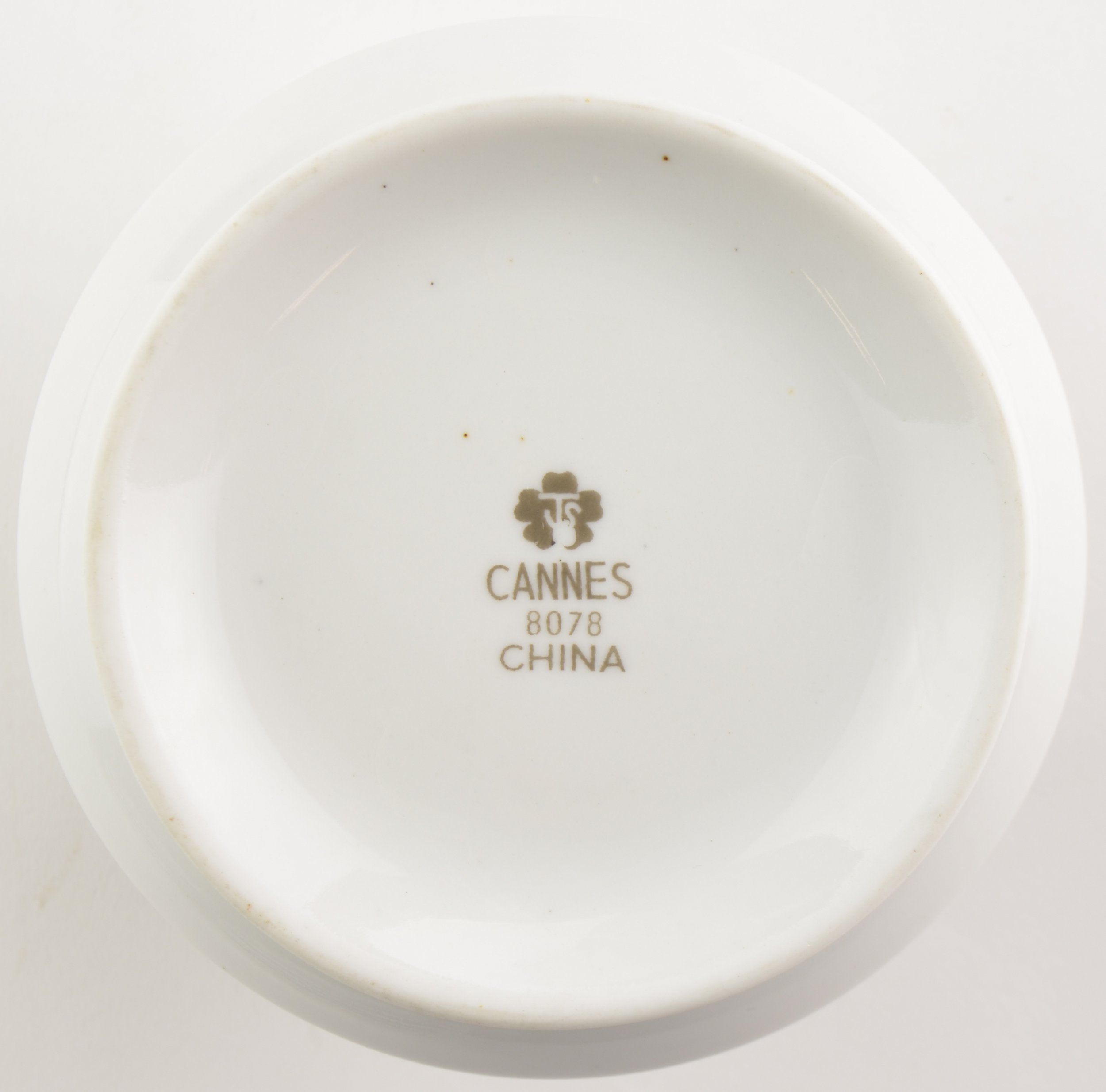 Sango - Cannes Pattern #: 8078 - Sugar Bowl (No Lid) - 3.5 Tall