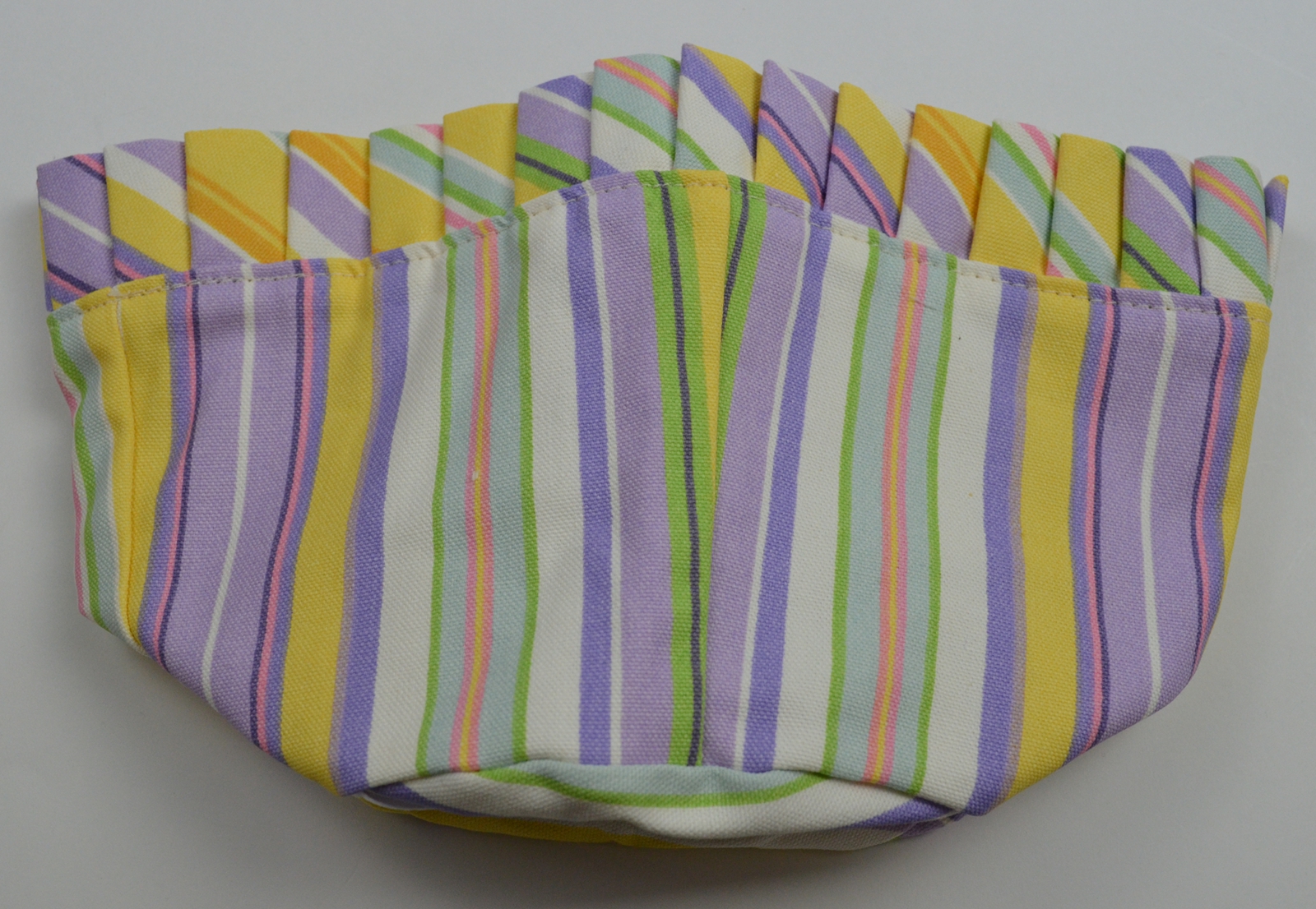 Longaberger Picket Pail Basket Liner Easter Stripe