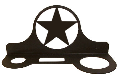 Wrought Iron Mountable Hair Dryer Rack - Star Pattern