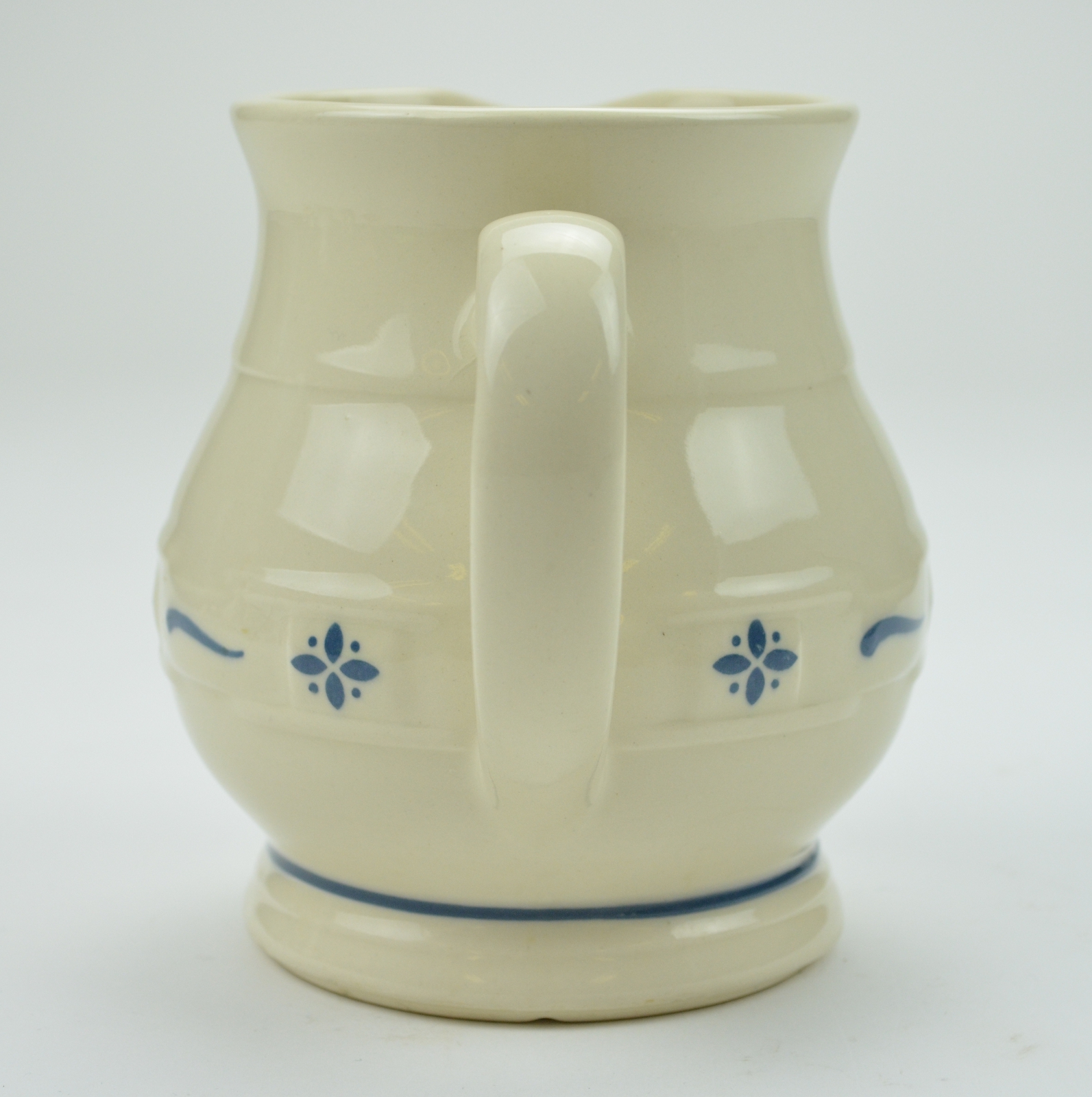 Longaberger - Woven Traditions Classic Blue Pattern - 32 Oz. Pitcher