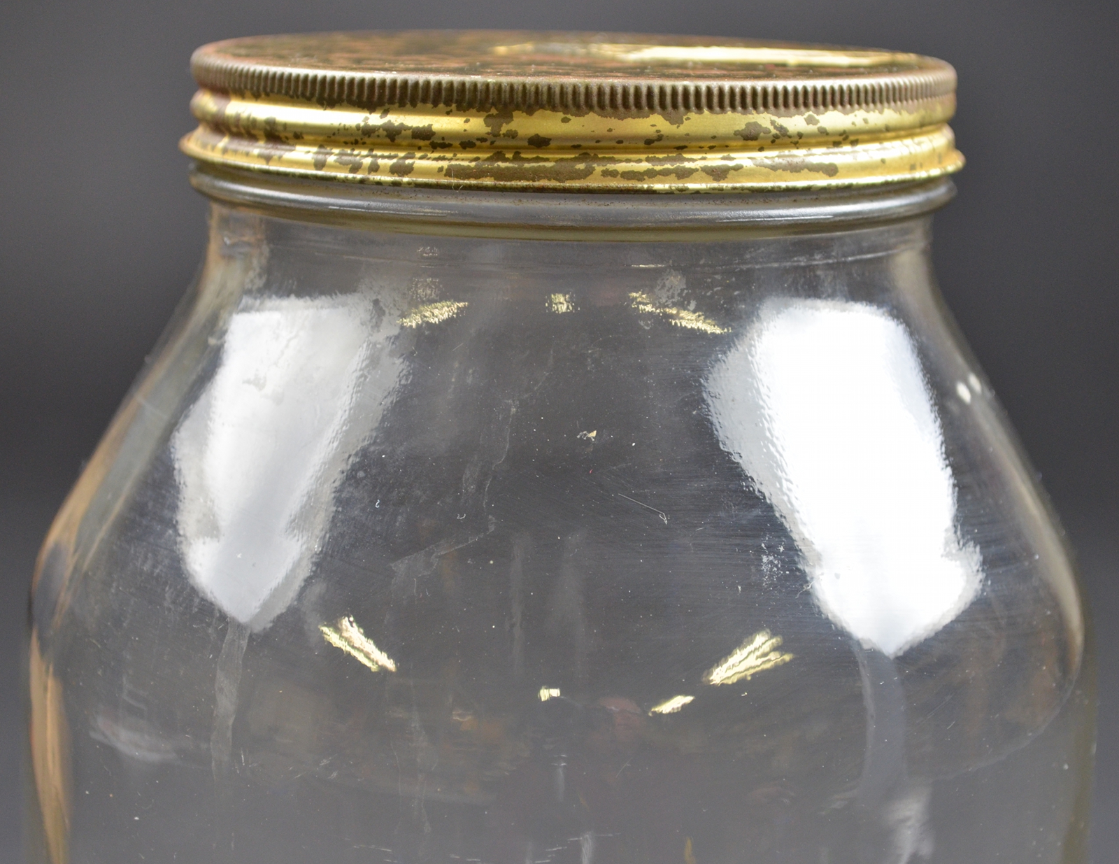 Ball Clear Glass Lidded No. 185130 Gallon Jar 10" Tall