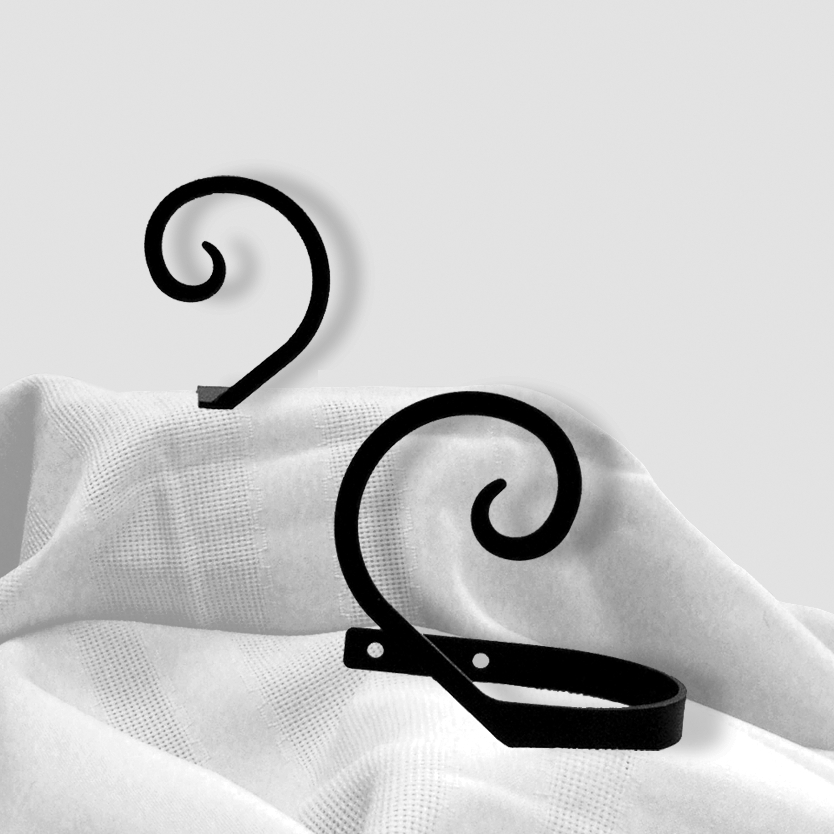 Curtain Tie Backs | Wrought Iron Curtain Tie Backs, Scroll Tie Backs