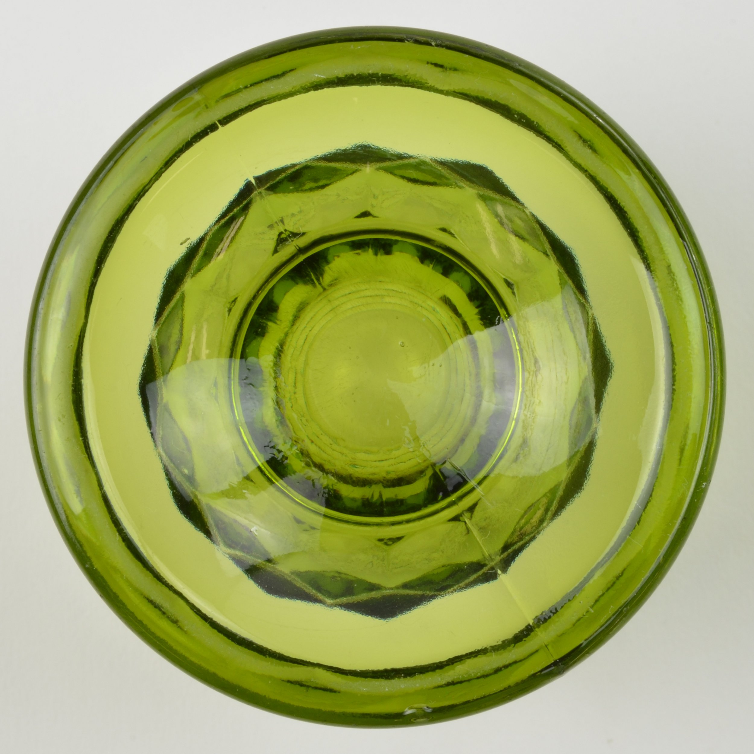 Indiana Glass - Whitehall Green Pattern - Footed Tumbler - 9 Oz