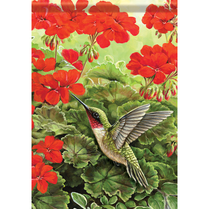 Carson FlagTrends - Dura Soft Large Flag - Hummingbird Splendor