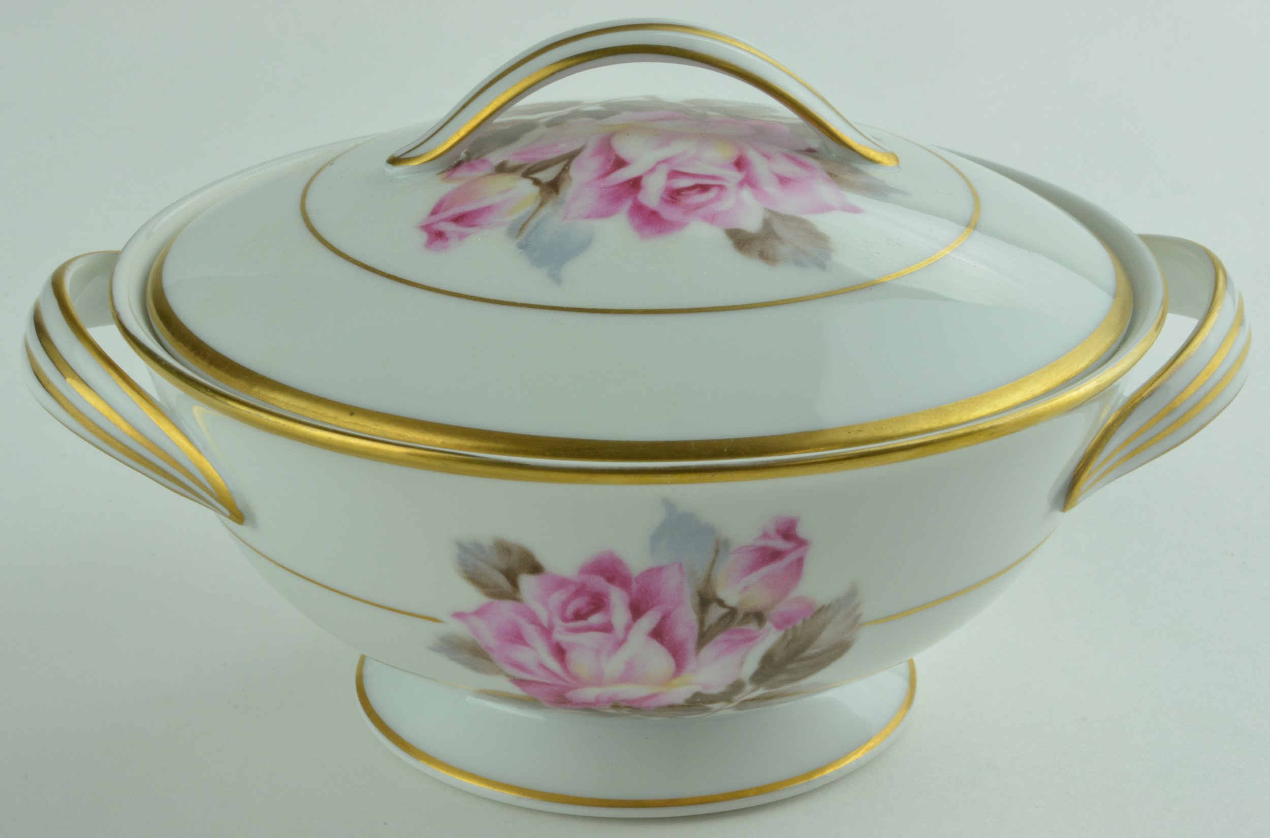 Noritake China - Rosetta Pattern - Lidded Sugar Bowl - 5285