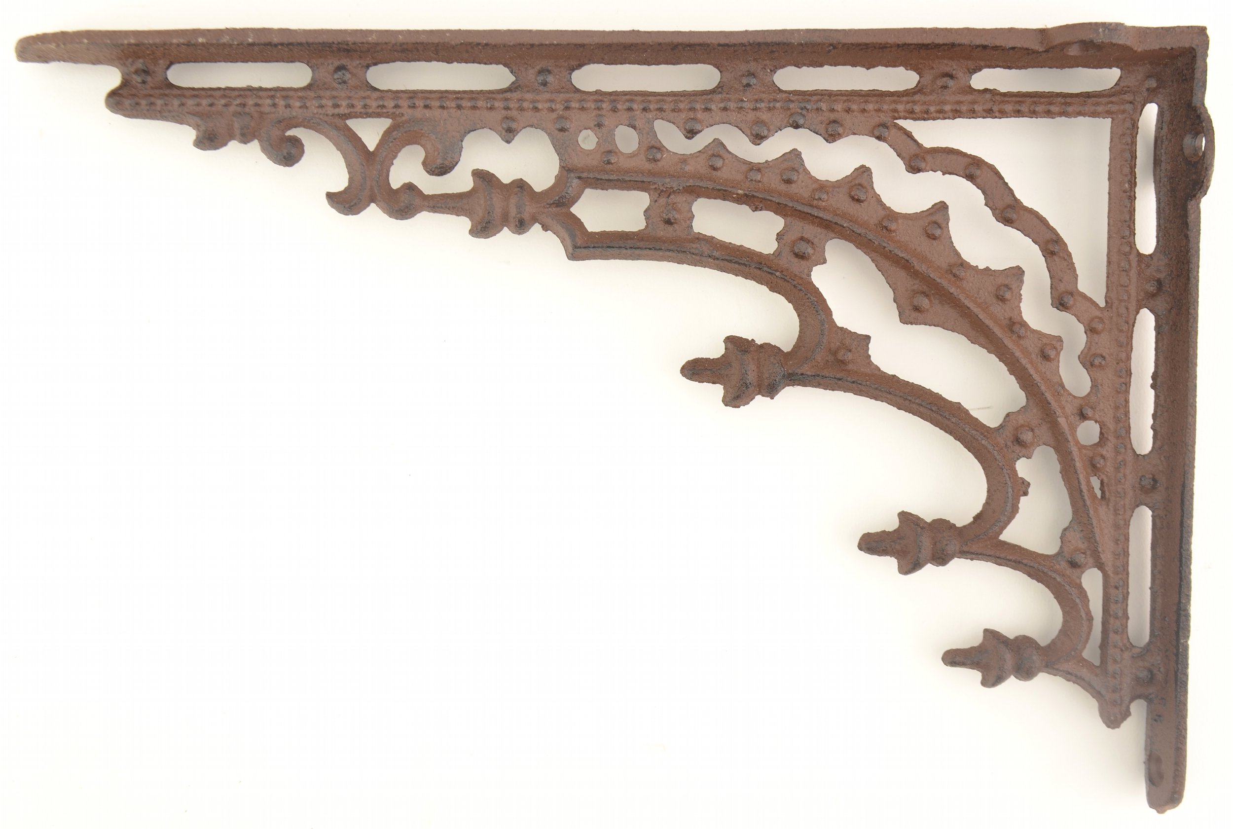 Wall Shelf Bracket - Ornate Pattern - Cast Iron - 11.625 Long