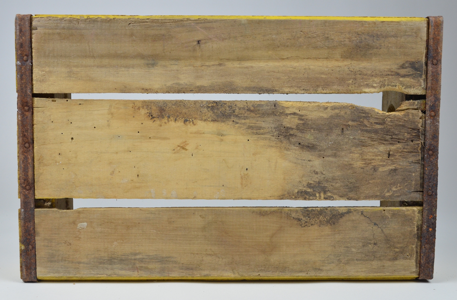 Coca Cola Crate - Yellow Wooden Coke Carrier - Chattanooga 1967