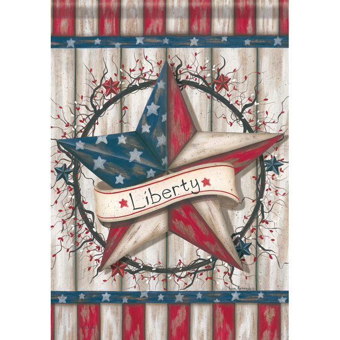 Carson FlagTrends - Dura Soft Garden Flag - Patriotic Barn Star