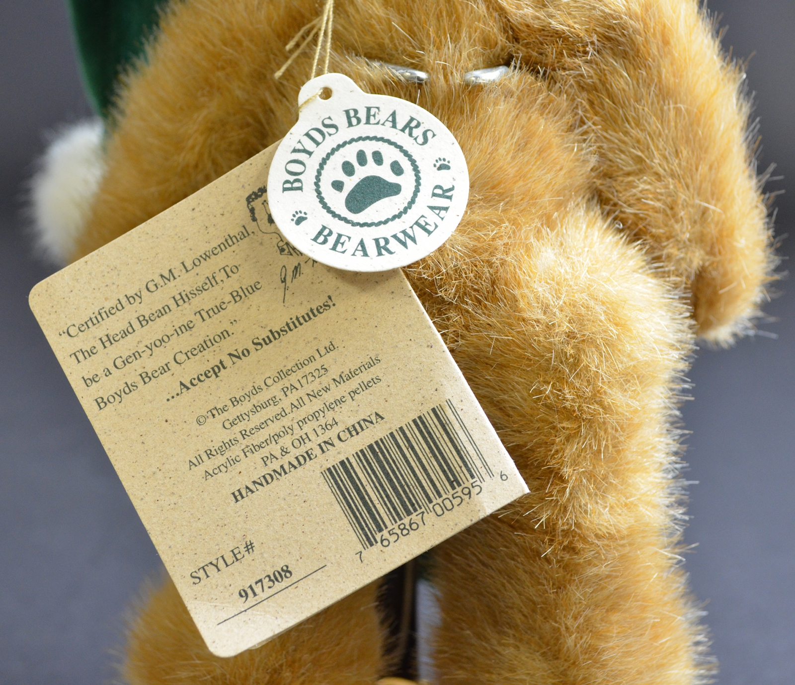 Boyds Bears - J. B. & Associates Plush Bear - C. Z. Comet