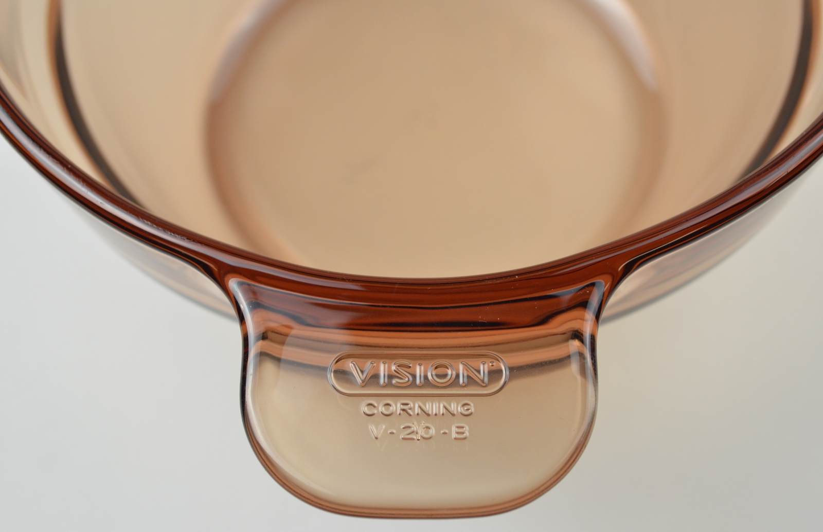 Pyrex Vision Amber Double Broiler Insert V20B 7.25" Wide