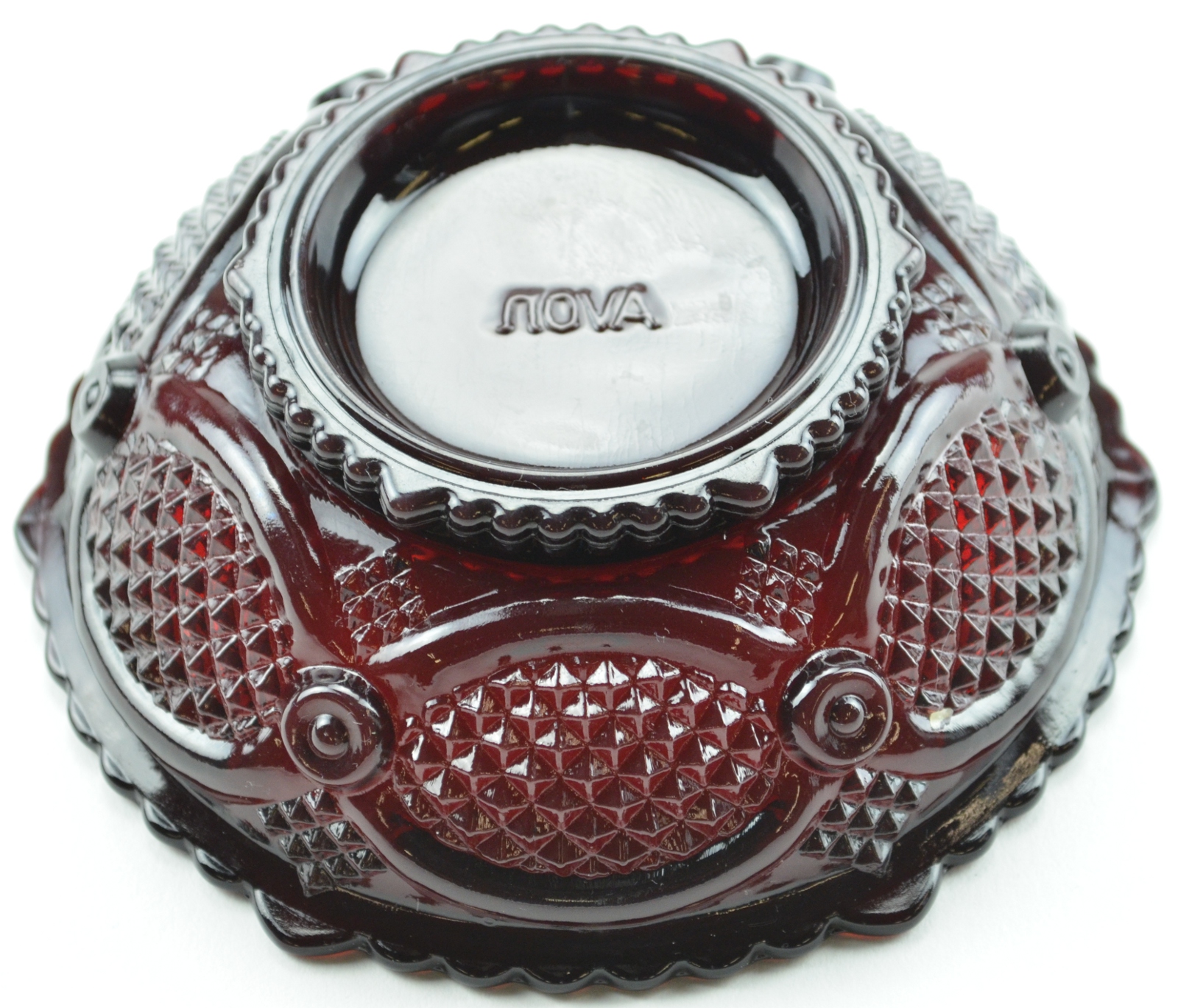 Avon Crystal - 1876 Cape Cod Ruby - Dessert Bowl