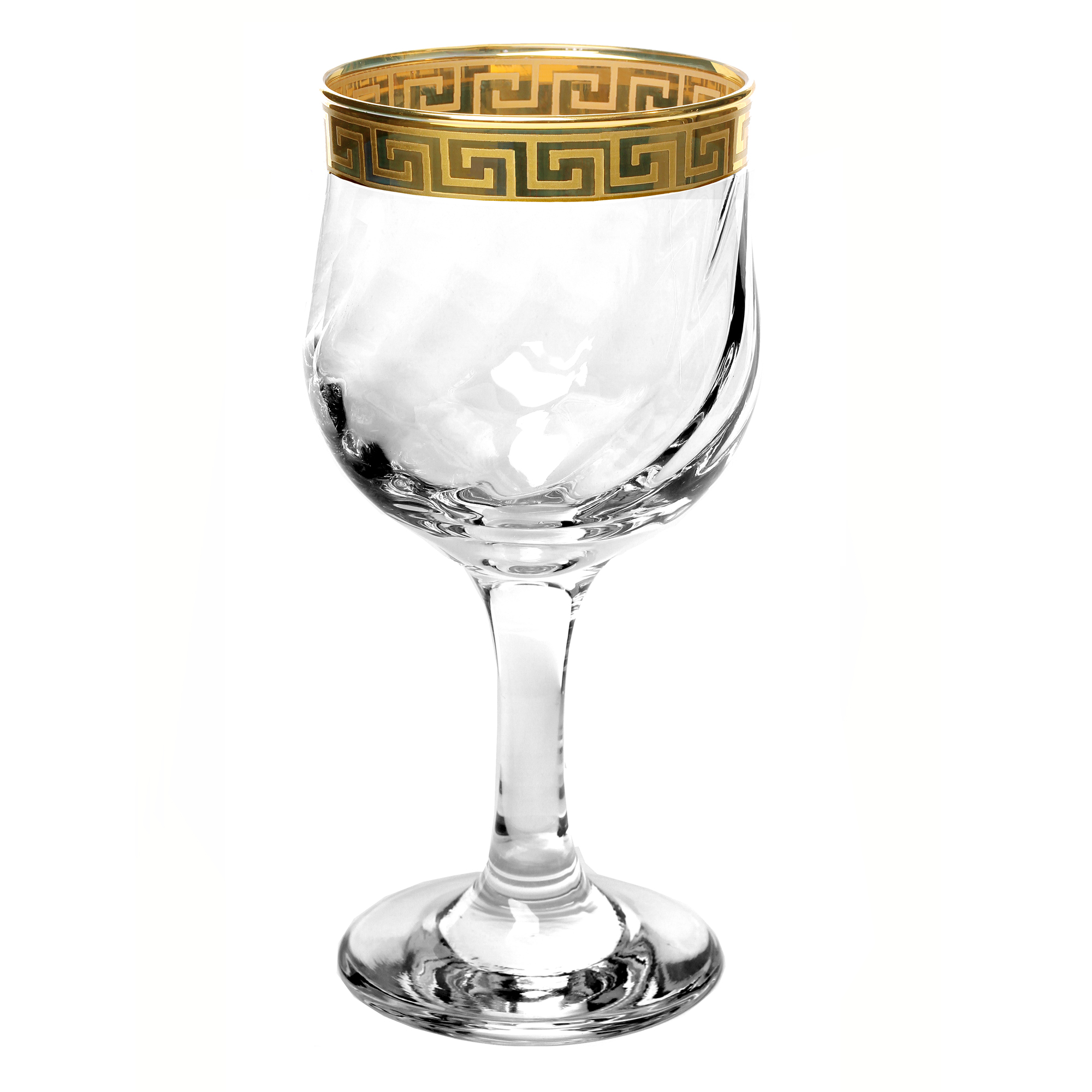Lorren Home Trends - Florence Pattern - Set Of 4 Red Wine Goblets - 10 oz.