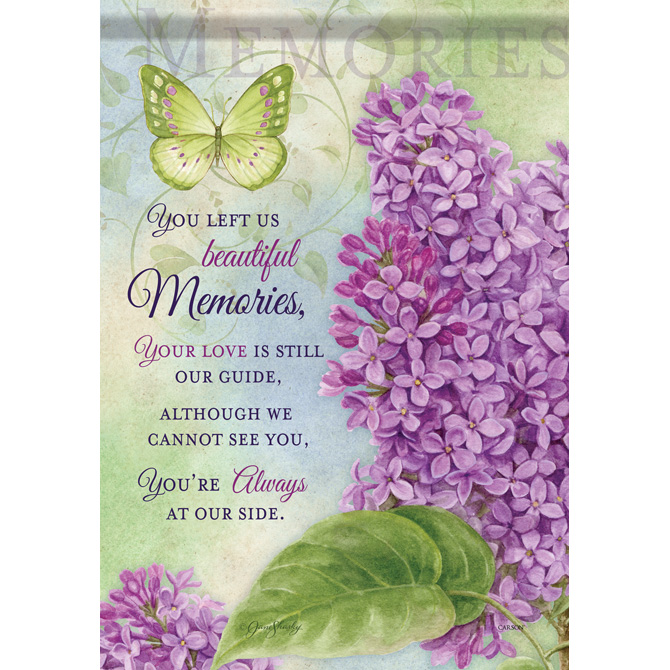 Carson FlagTrends - Dura Soft Garden Flag - Bereavement Beautiful Memories