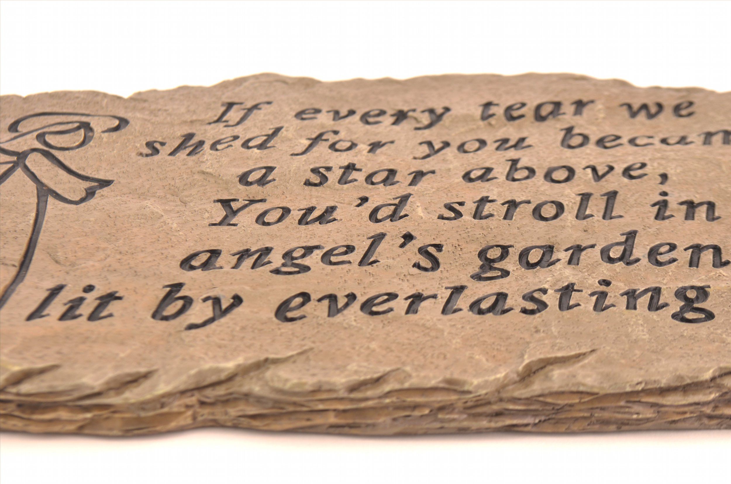 Carson Home Accents - Resin Stepping Stone - Angel's Garden