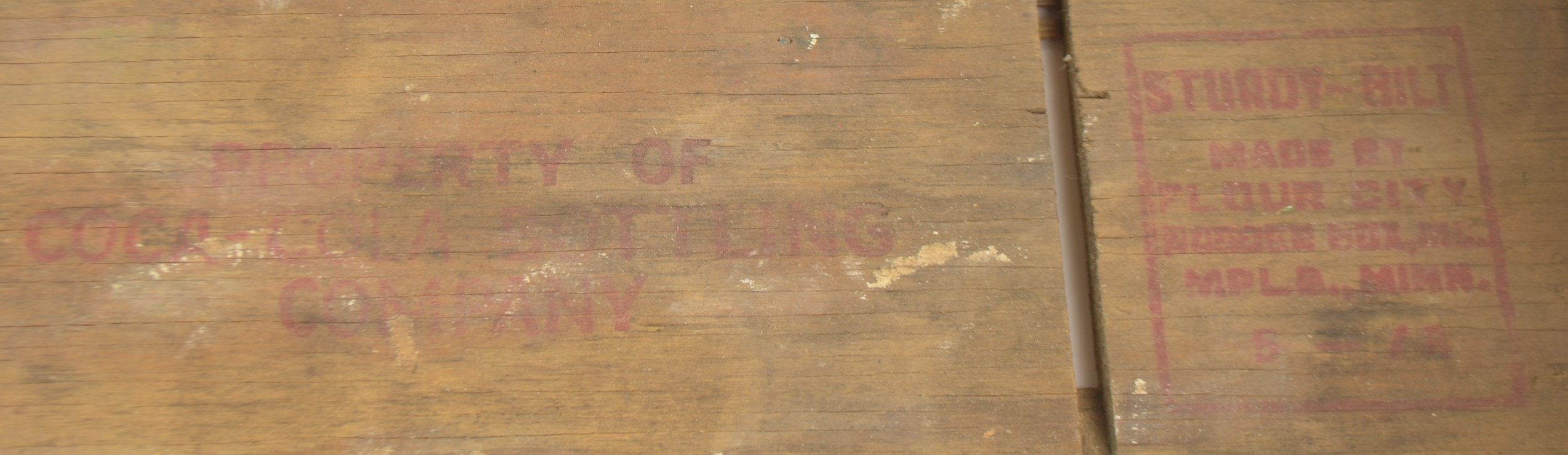 Coca Cola Crate - Yellow Wooden Coke Carrier - Sturdy Bilt Minnesota