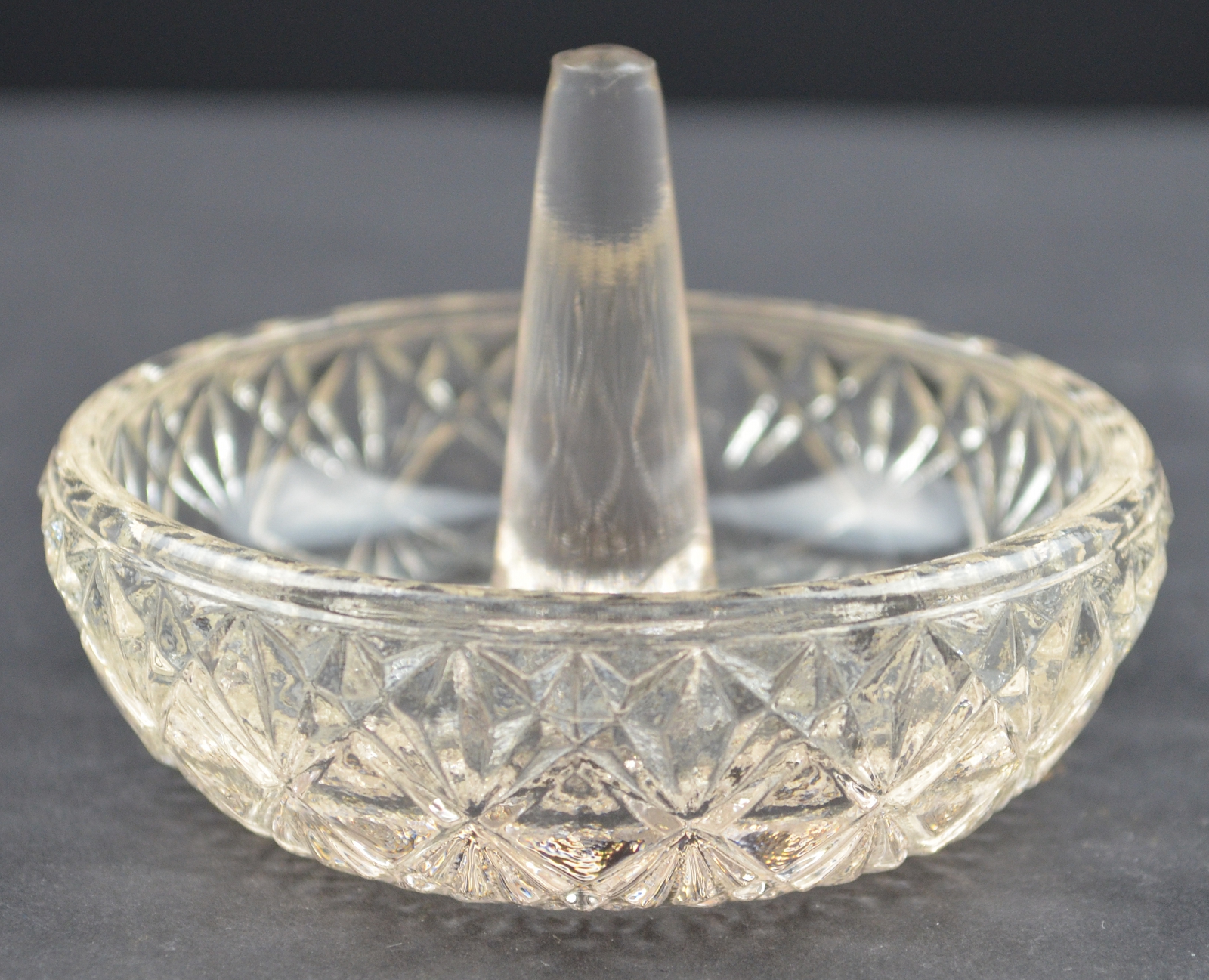 Fenton Art Glass Pink Tinted Ring Holder 2