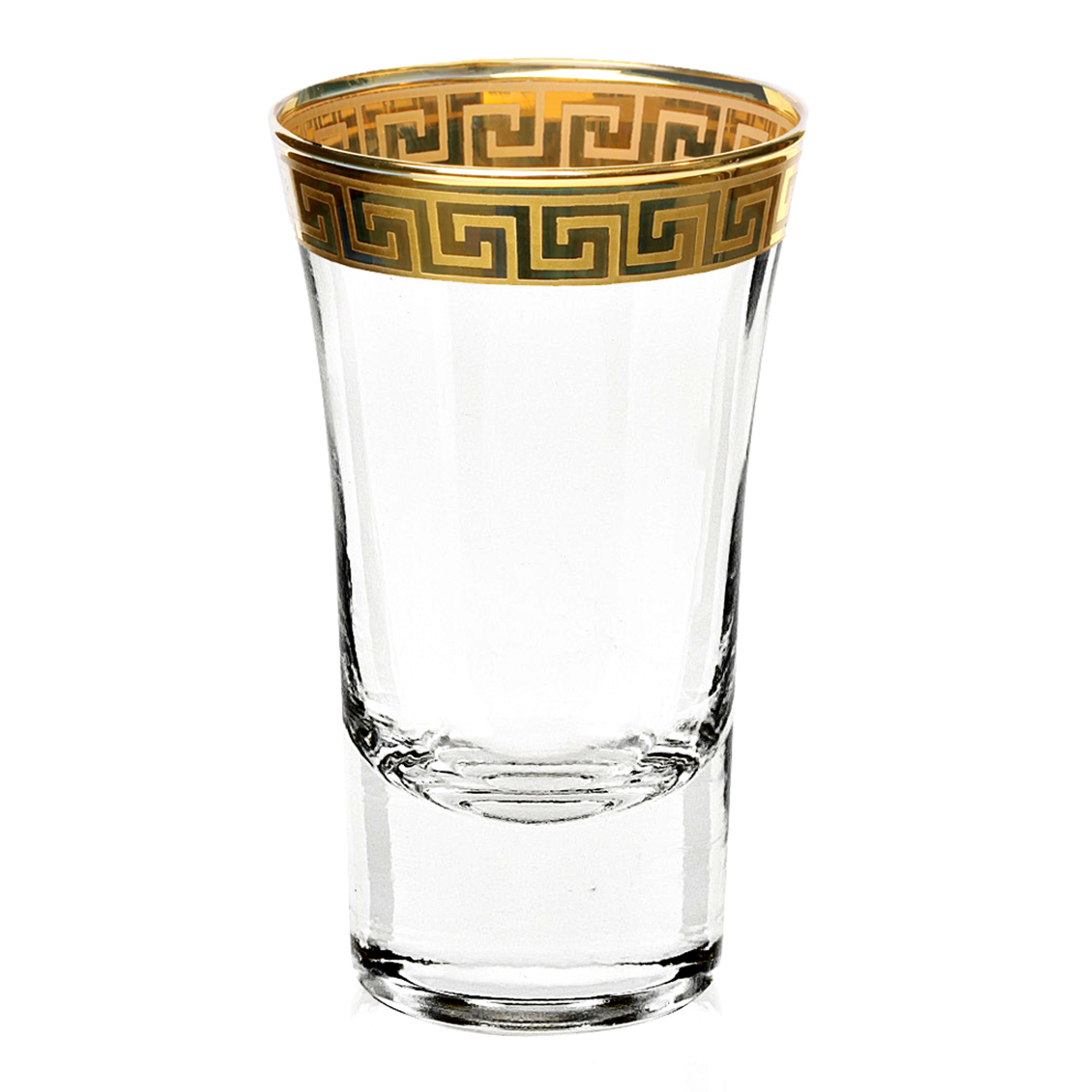 Lorren Home Trends - Florence Pattern - Set Of 4 Shot Glasses - 2 oz.