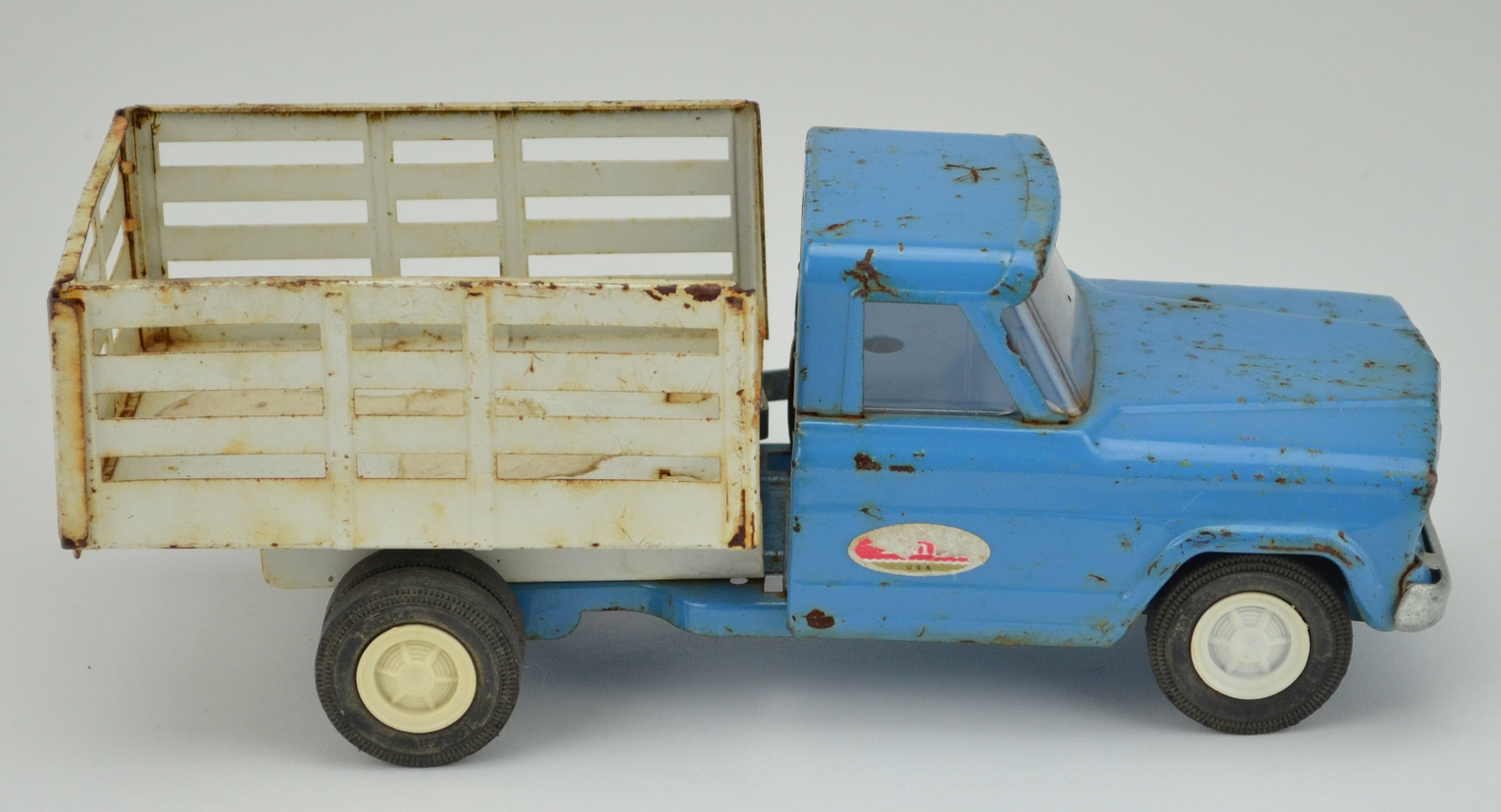 Vintage Collectible Blue Tonka Truck With White Dump Bed