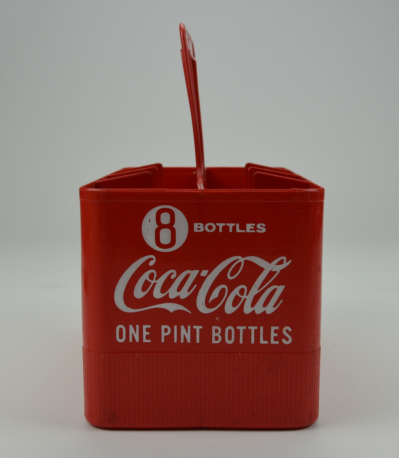 Coca Cola Carrier - Red Plastic - Eight Half Quart Coke Bottles