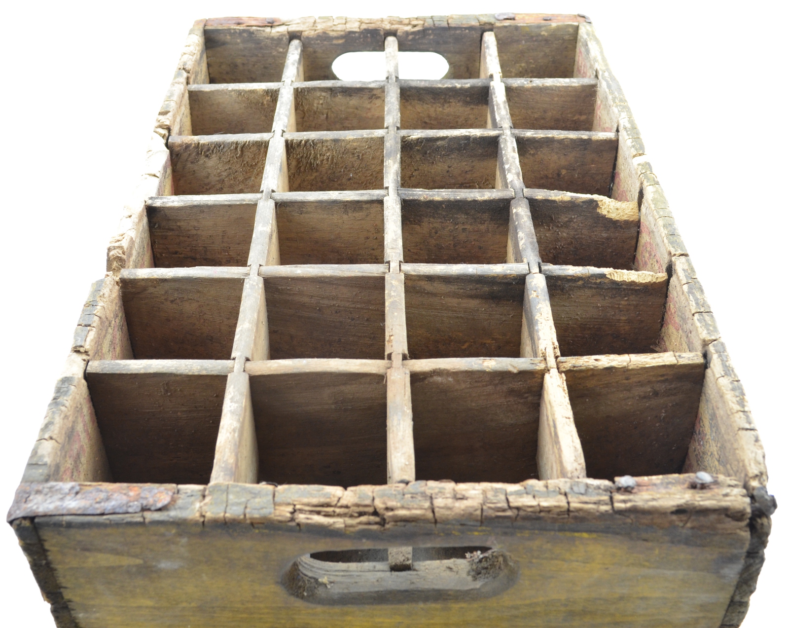 Coca Cola Bottle Crate - Yellow Wooden Coke Carrier - Fairmont West Virginia