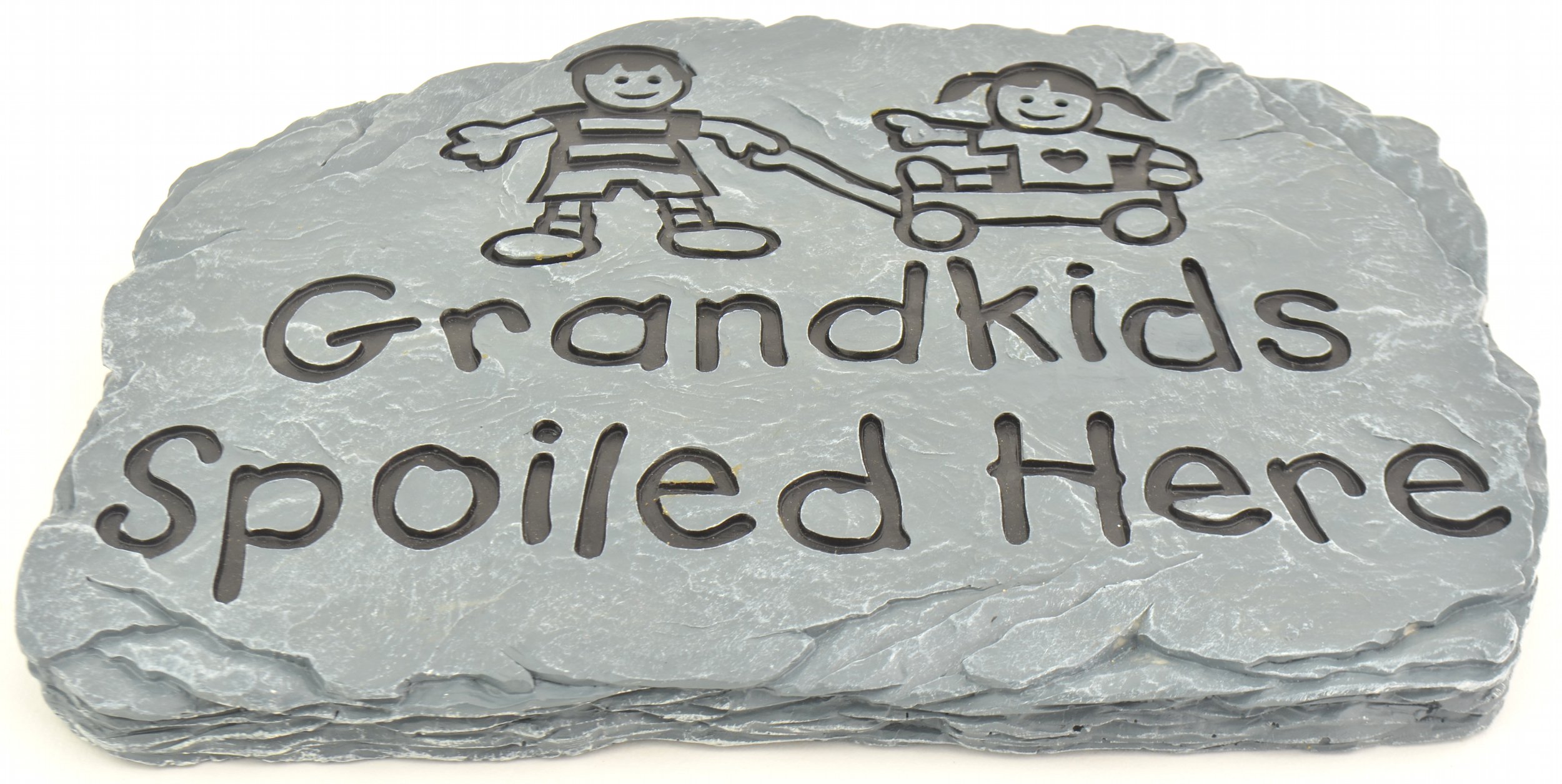 Carson Home Accents - Resin Stepping Stone - Grandkids Spoiled Here
