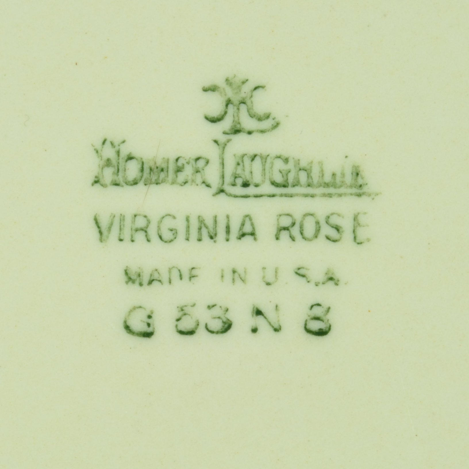 Homer Laughlin - Virginia Rose - Fluffy Rose VR128 - Dessert Plate