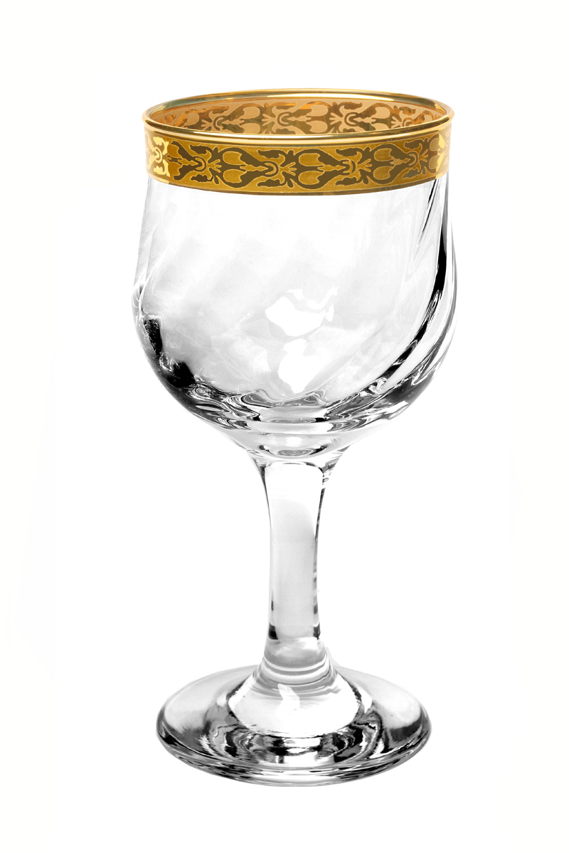 Lorren Home Trends - Venezia Pattern - Set Of 4 Red Wine Goblets - 10 oz.