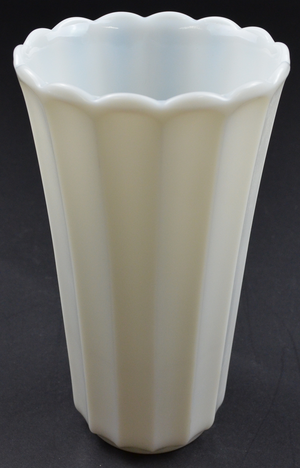 Vintage Fluted Milk Glass Bud Vase Vintage Fluted Milk Glass Bud Vase