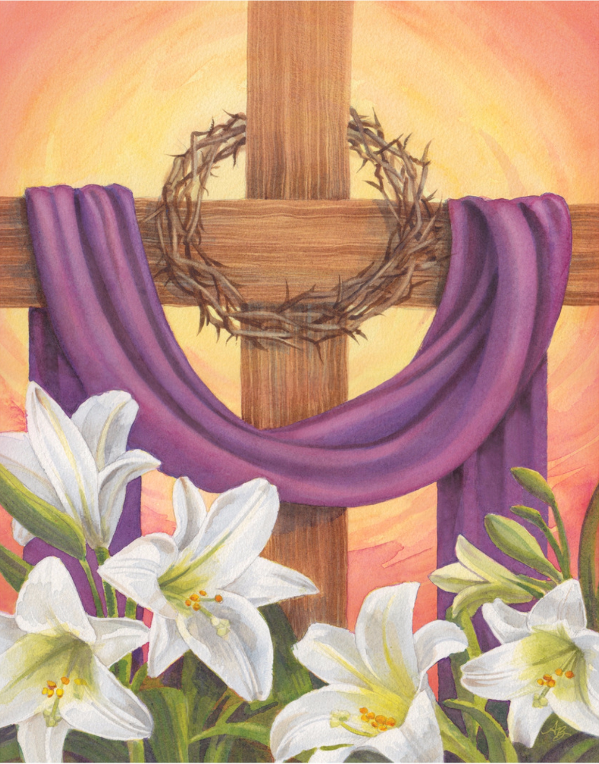 In God's Garden - Garden Flag - Draped Cross