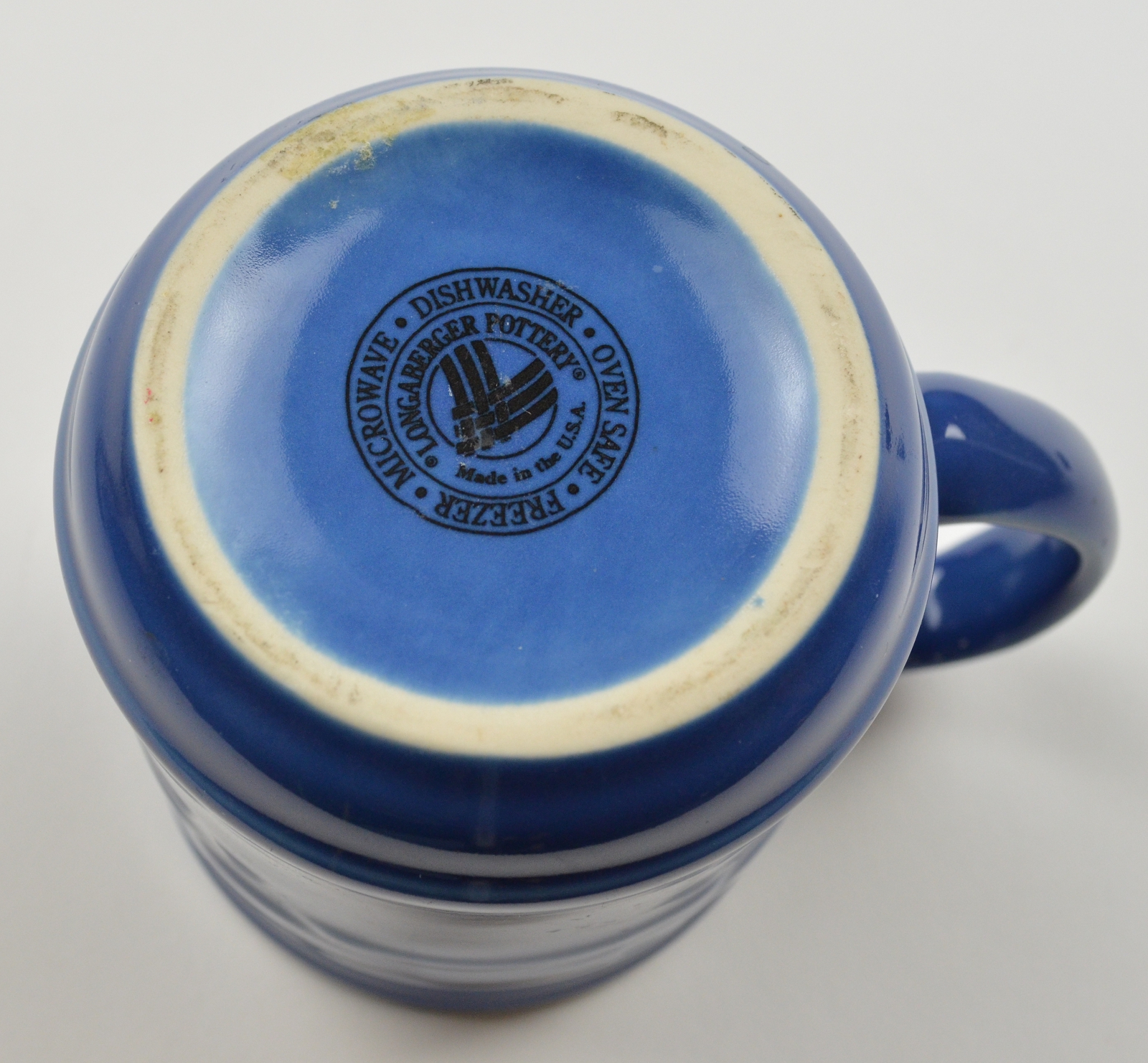 Longaberger - Woven Traditions Cornflower ( Blue ) - Mug - 4 1/8 Tall