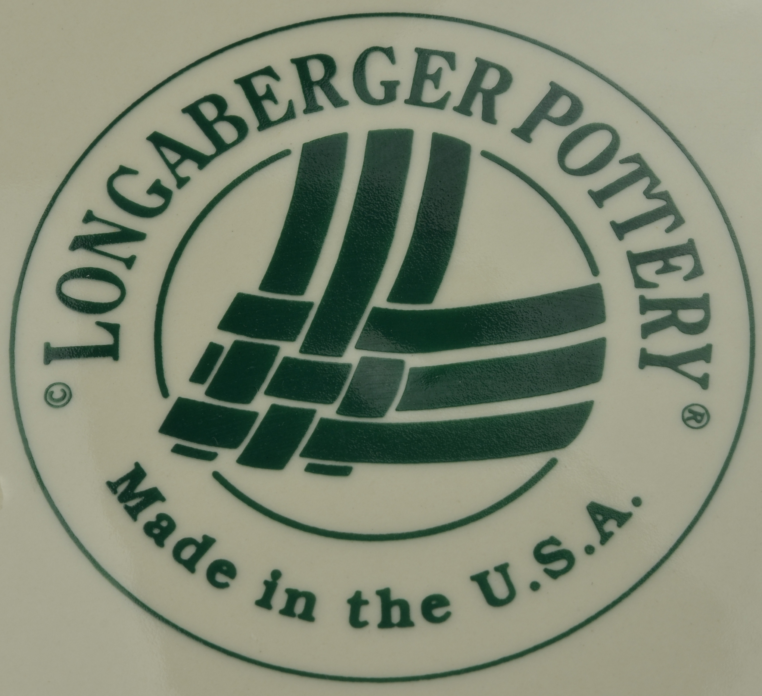 Longaberger - Woven Traditions Heritage Green Pattern - Round Trivet