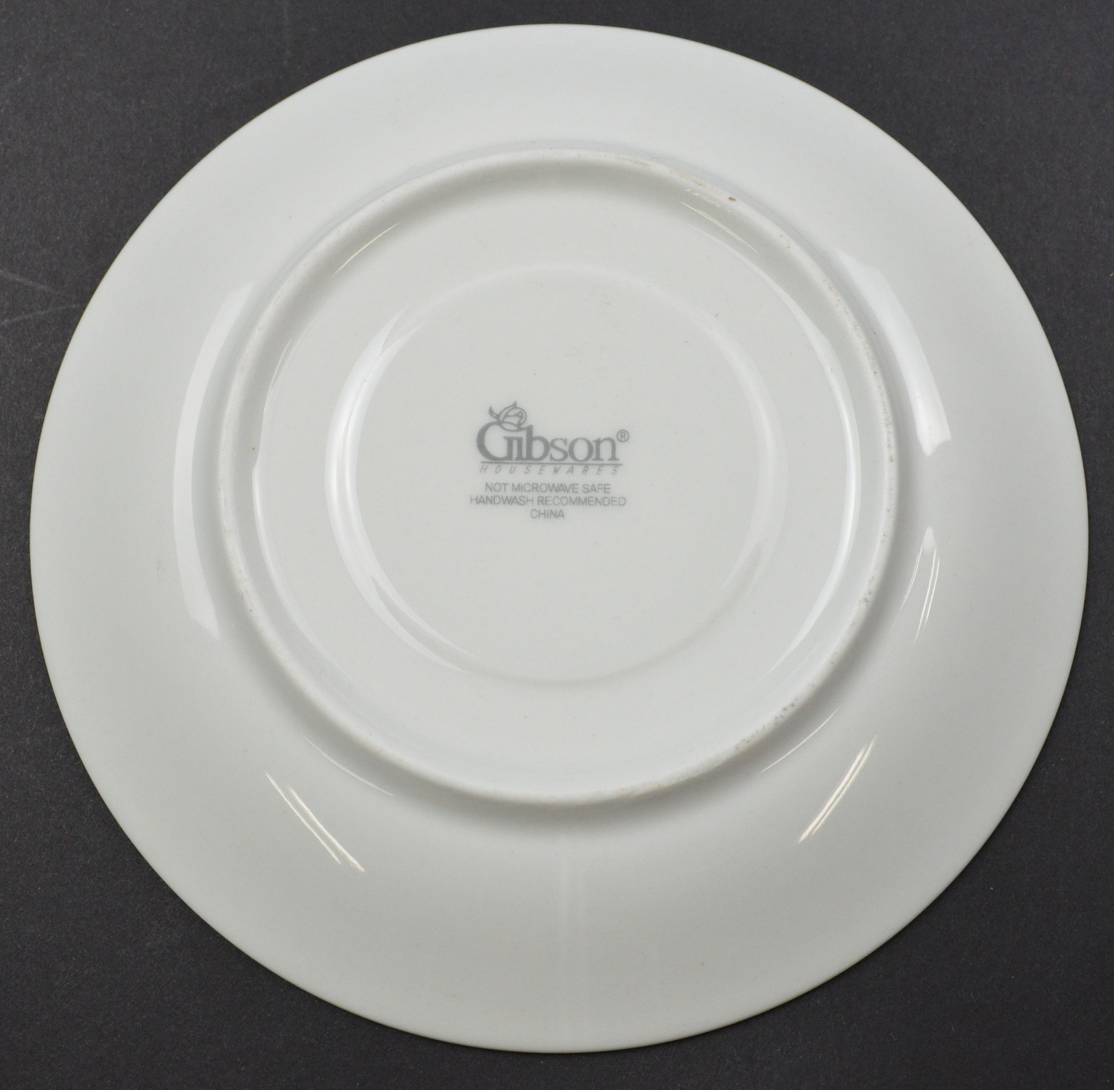 Gibson Designs - Tuxedo Gold Pattern - Flat Cup Saucer - 5.875 Wide