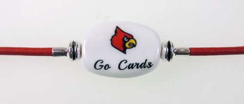 Louisville Cardinals Fan Bead Bracelet