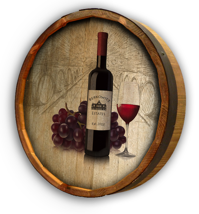 Personalized Signs Quarter Barrel Signs, Wine Signs