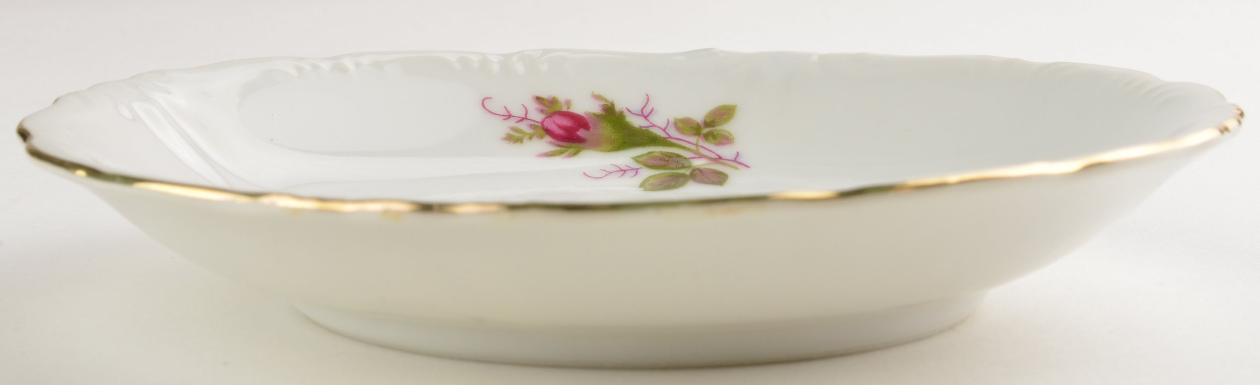 Made In Japan China - Moss Rose Pattern - Footed Cup Saucer