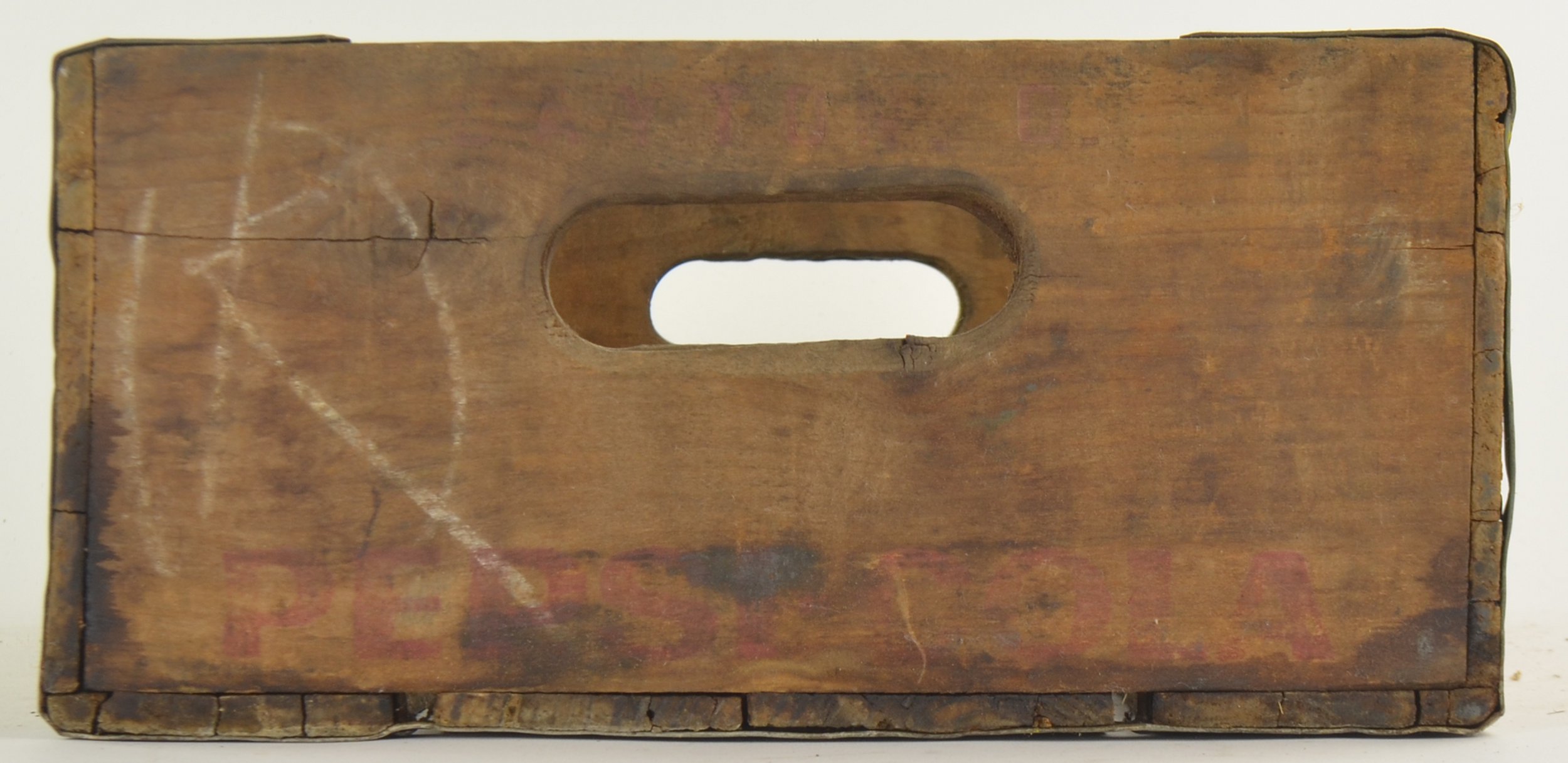 Pepsi Cola Crate - Wood Grain Carrier - Dayton Ohio