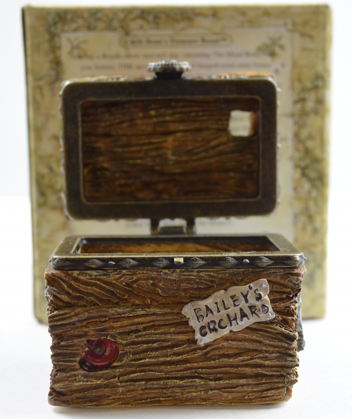 Boyds Bear Topper's Ornament Box W/ Tangle McNibble Treasure Box 83012 NIB 