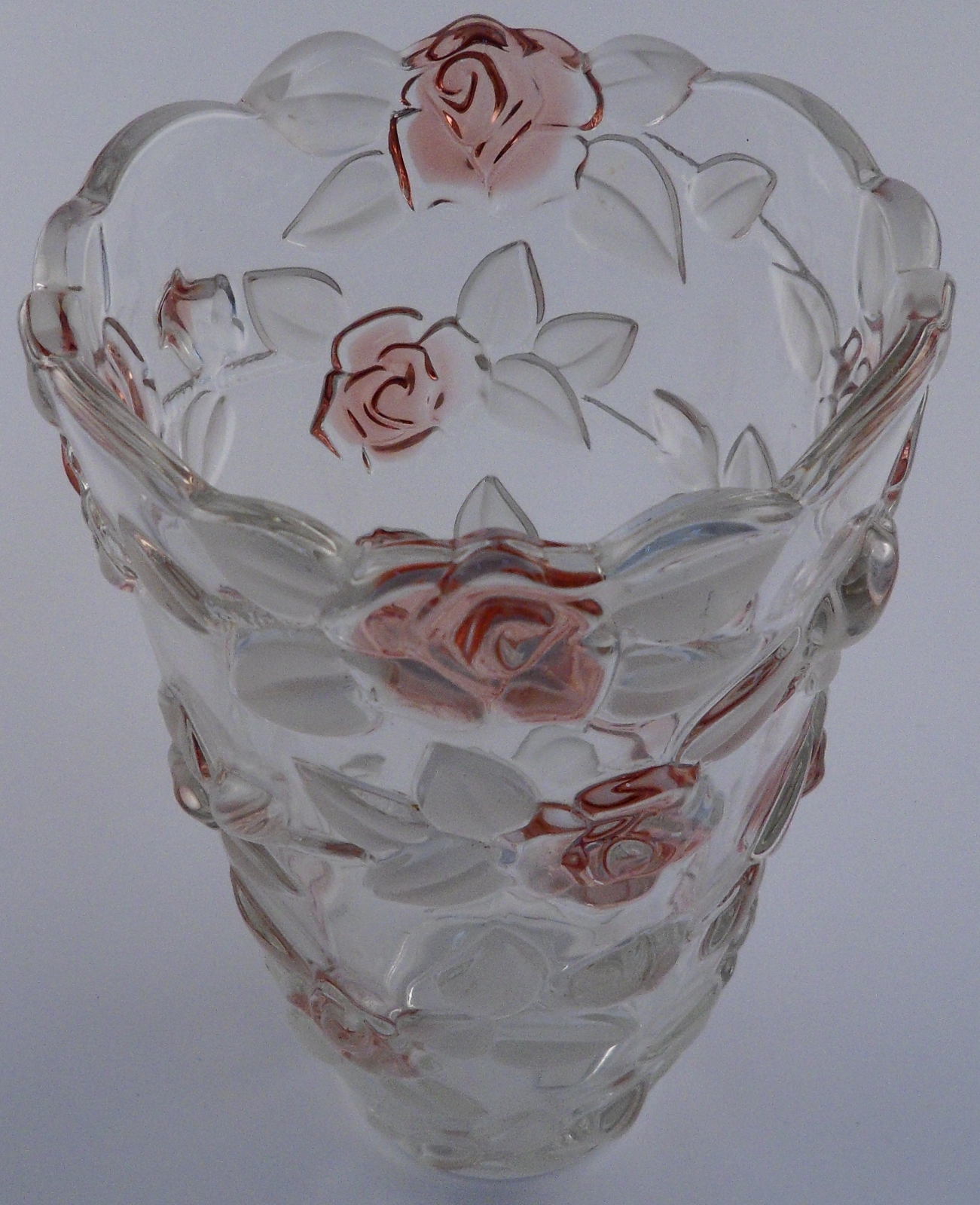 Mikasa Rose Vase Crystal Made In Germany mikasa-rose-vase-crystal-made-in-germany
