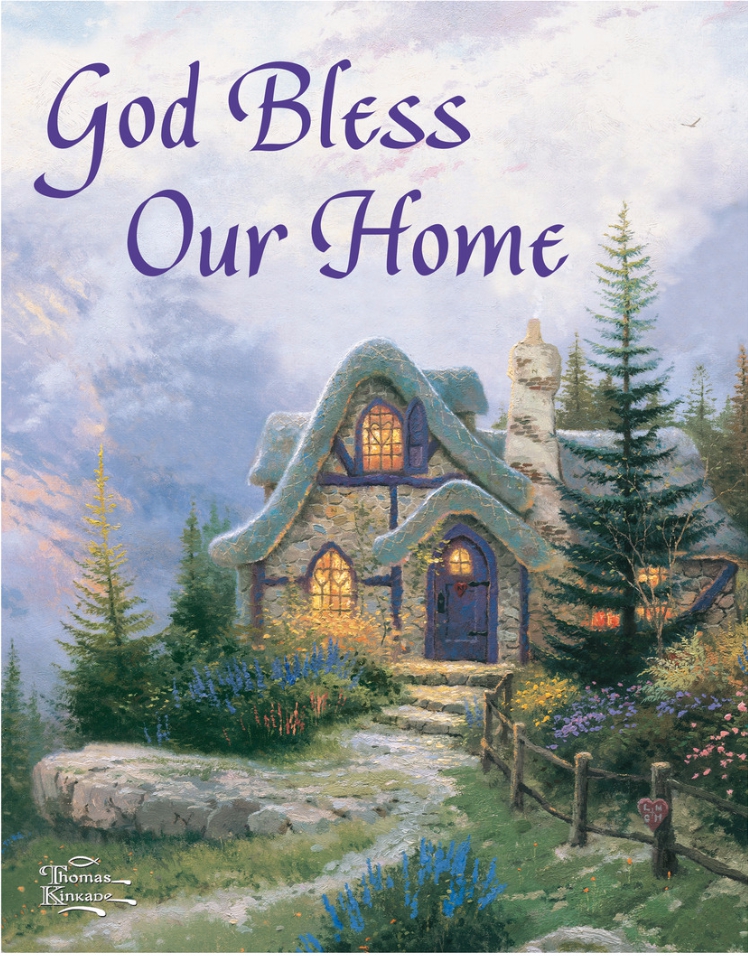 In God's Garden - Garden Flag - God Bless Our Home - Thomas Kinkade Artwork