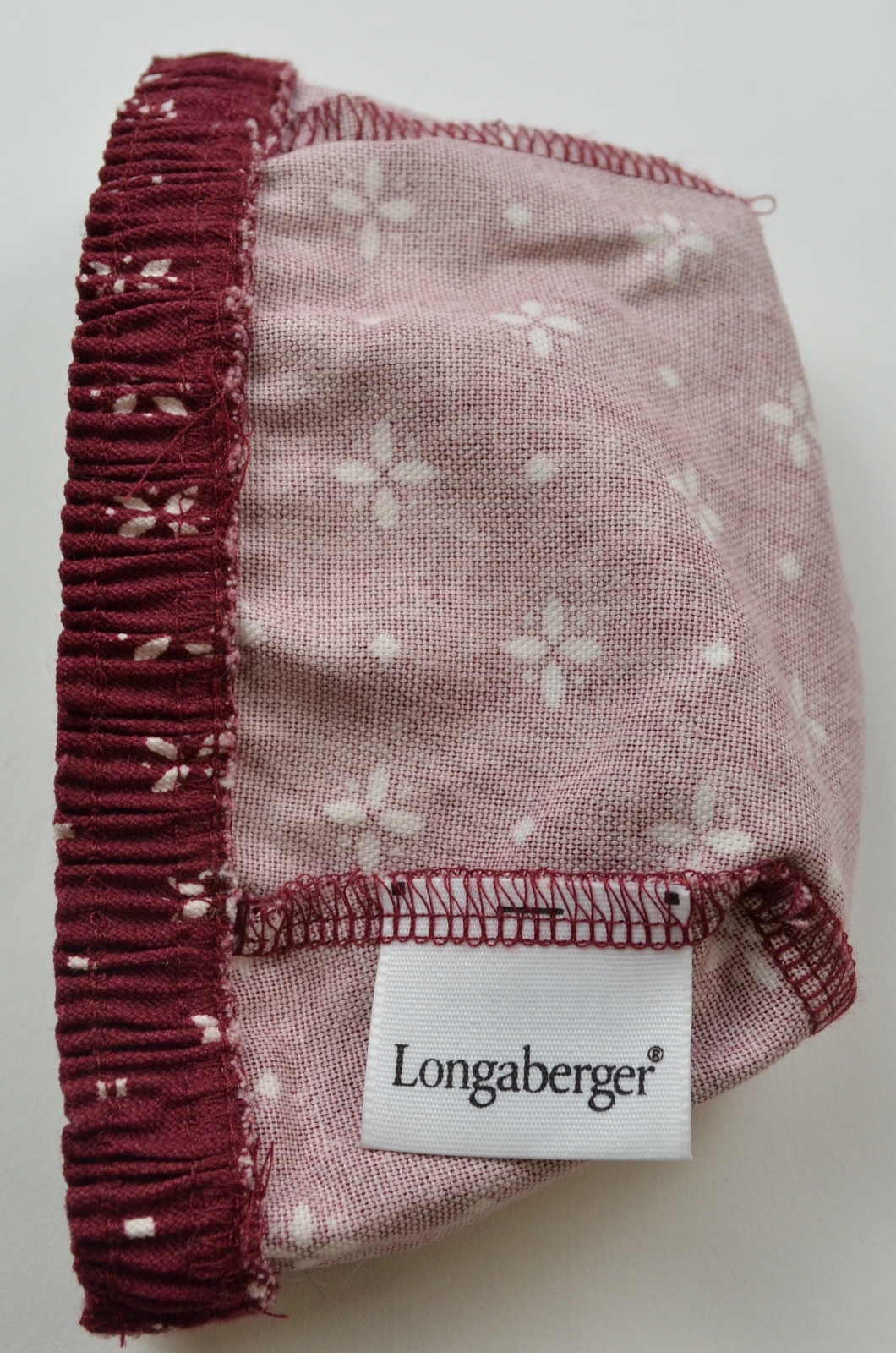 Longaberger Rectangle Red Basket Liner 4" Long
