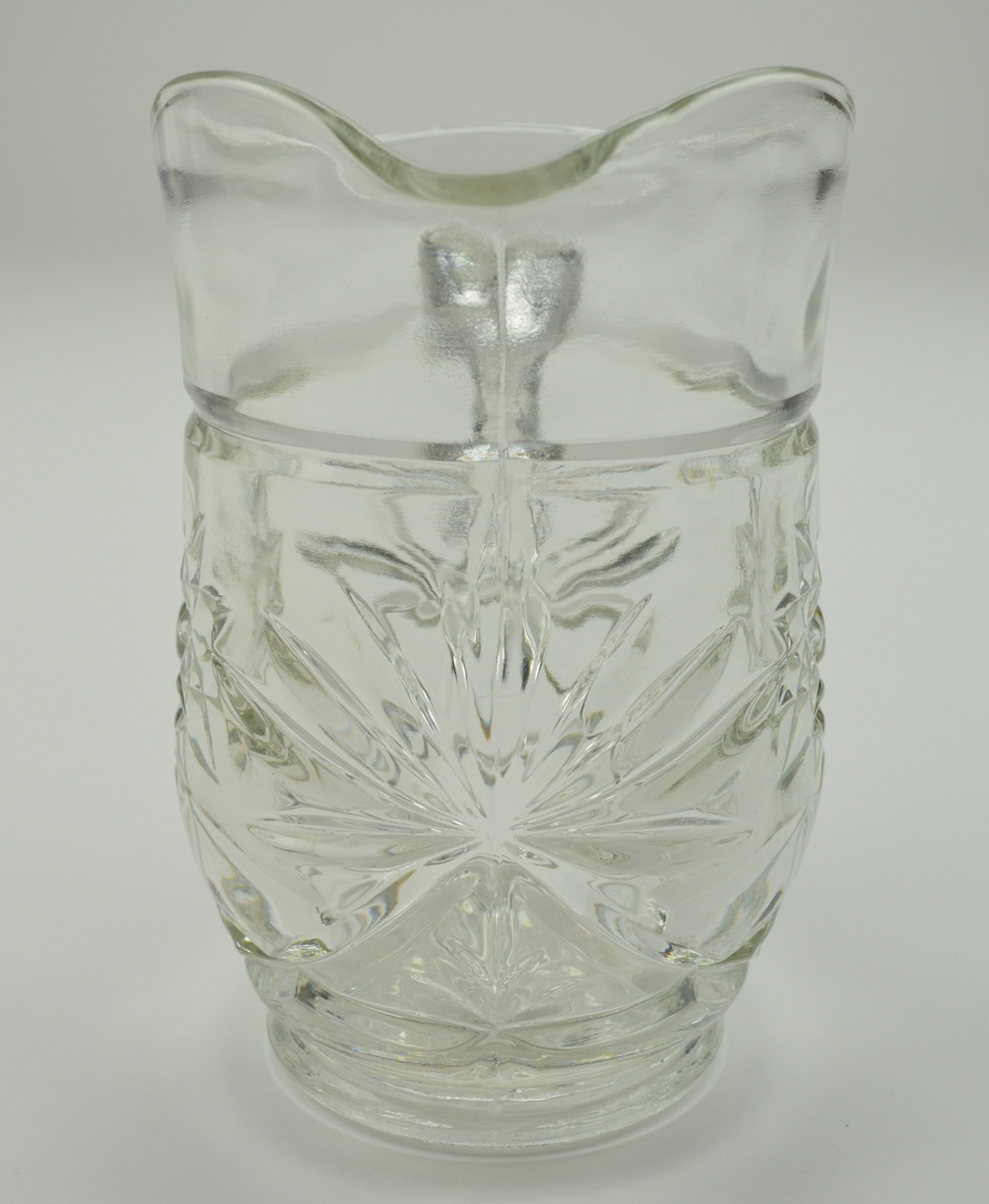 Anchor Hocking - Prescut Clear Pattern - Pint Pitcher - 5.25 Tall