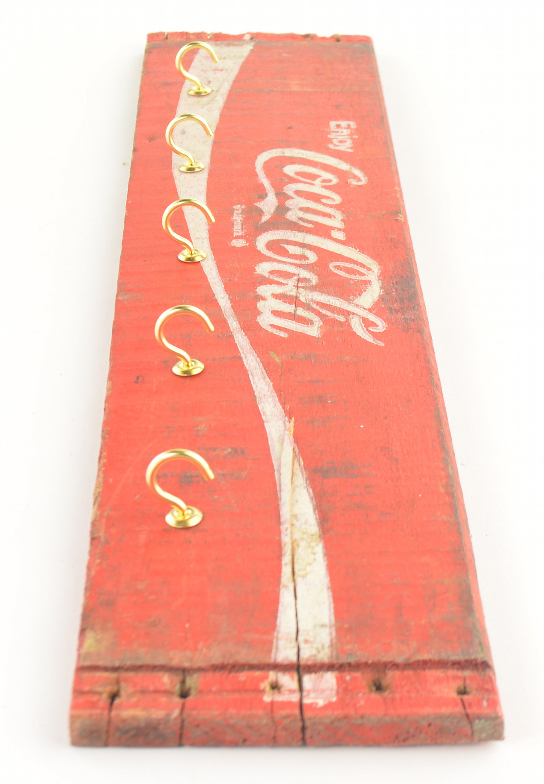 Coca Cola Key Rack Made From Vintage Coke Crate