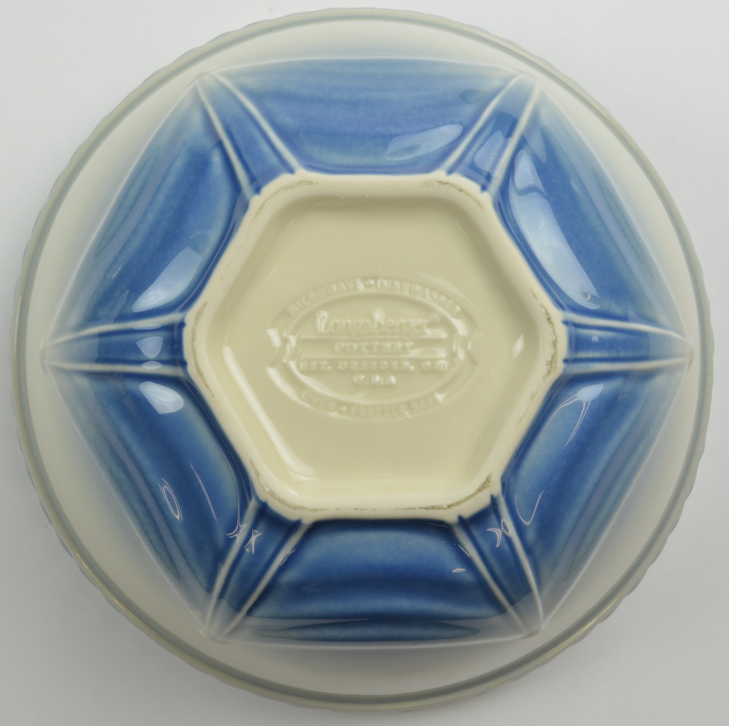 Longaberger - American Craft Cornflower Pattern - Large Mixing Bowl