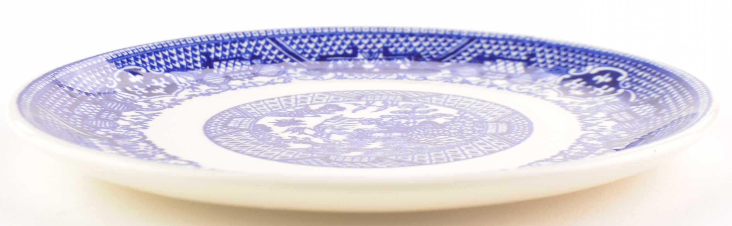 SCIO Pottery Company - Blue Willow - Bread Plate