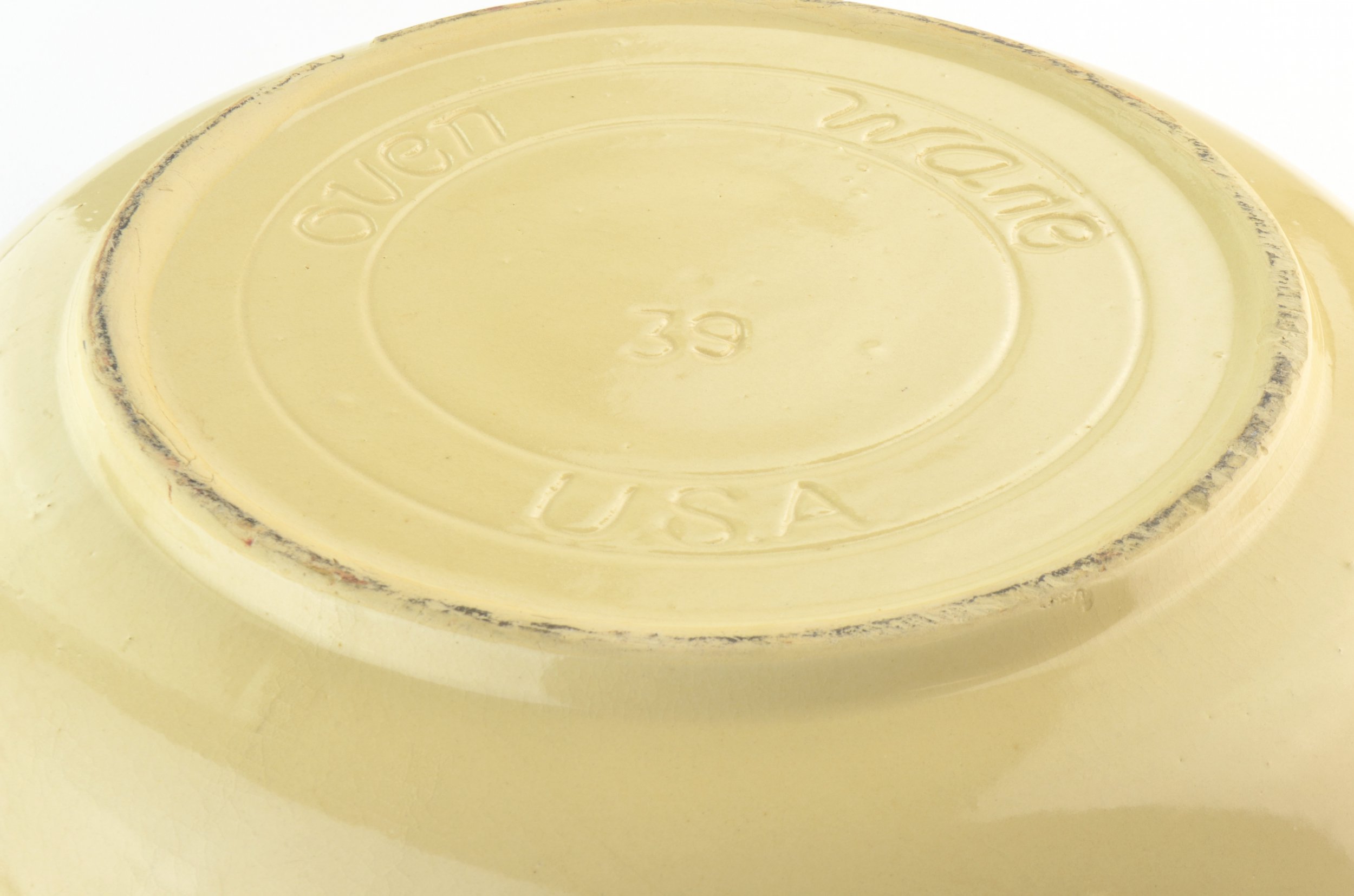 Watt Pottery #39 Pasta Bowl - Rio Rose Pattern - 13.125 Wide