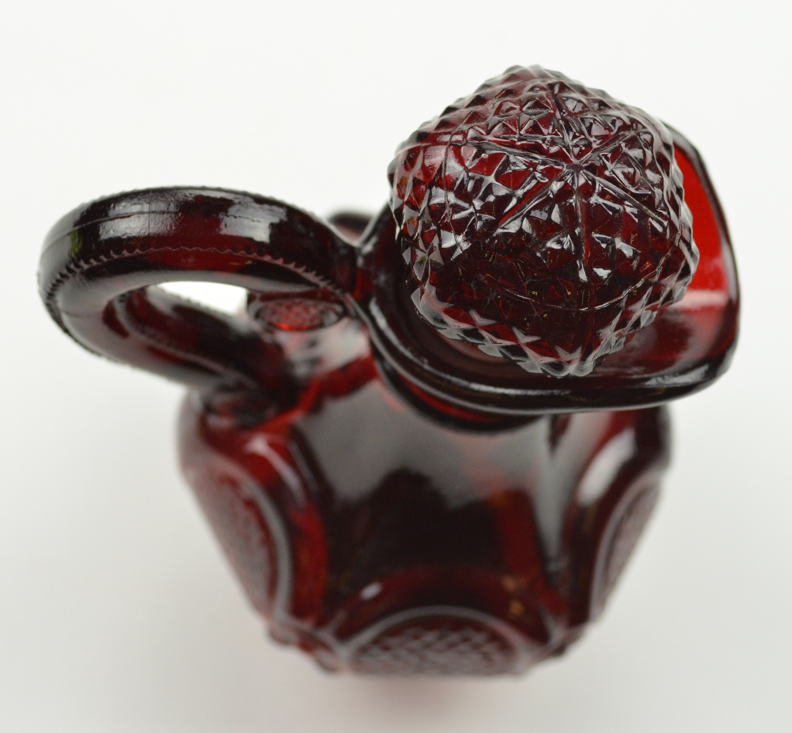 Avon Crystal - 1876 Cape Cod Ruby - Cruet - 5.5 Tall