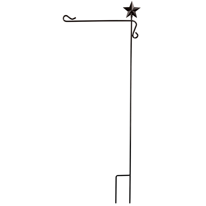 Carson FlagTrends - Powder Coated Garden Flag Stake - Star Pattern
