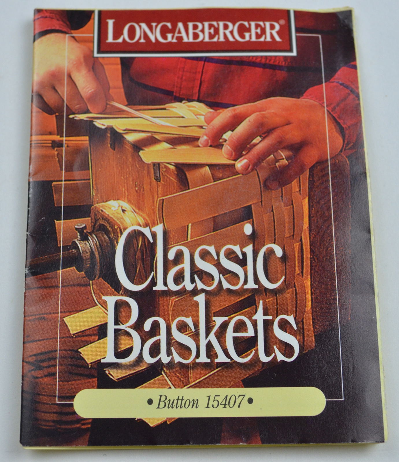 Longaberger Signed 1997 Button Basket With Lid